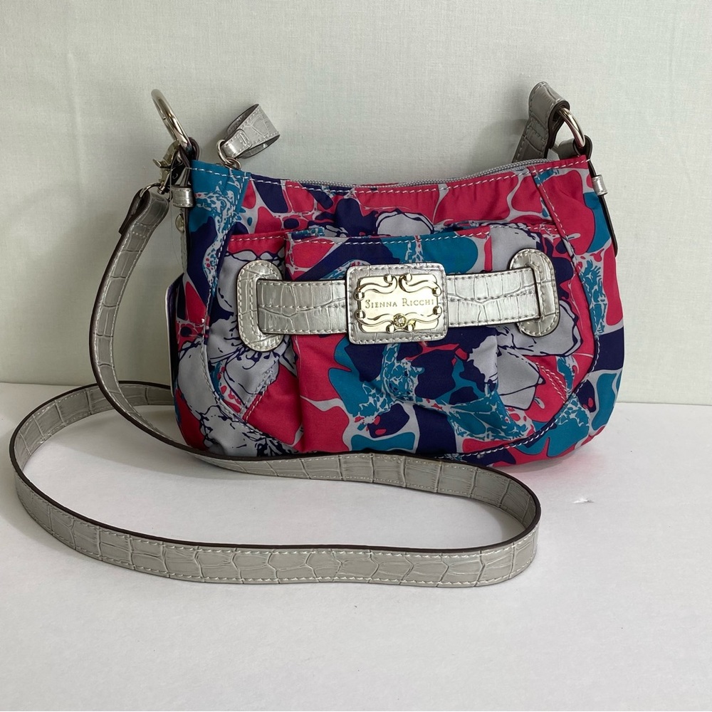 Sienna Ricchi Small Crossbody Top Zipper Closure Purse Color Raspberry P…